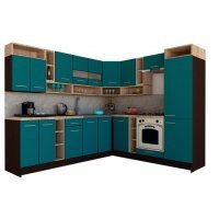 Bucatarie de Colt COSSY NEW DR. 230-260 Wenge / Decor 0245